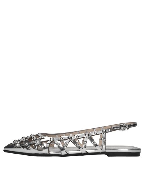 Flat in pelle ASH | BAZAAR MIRROR LEATHERARGENTO
